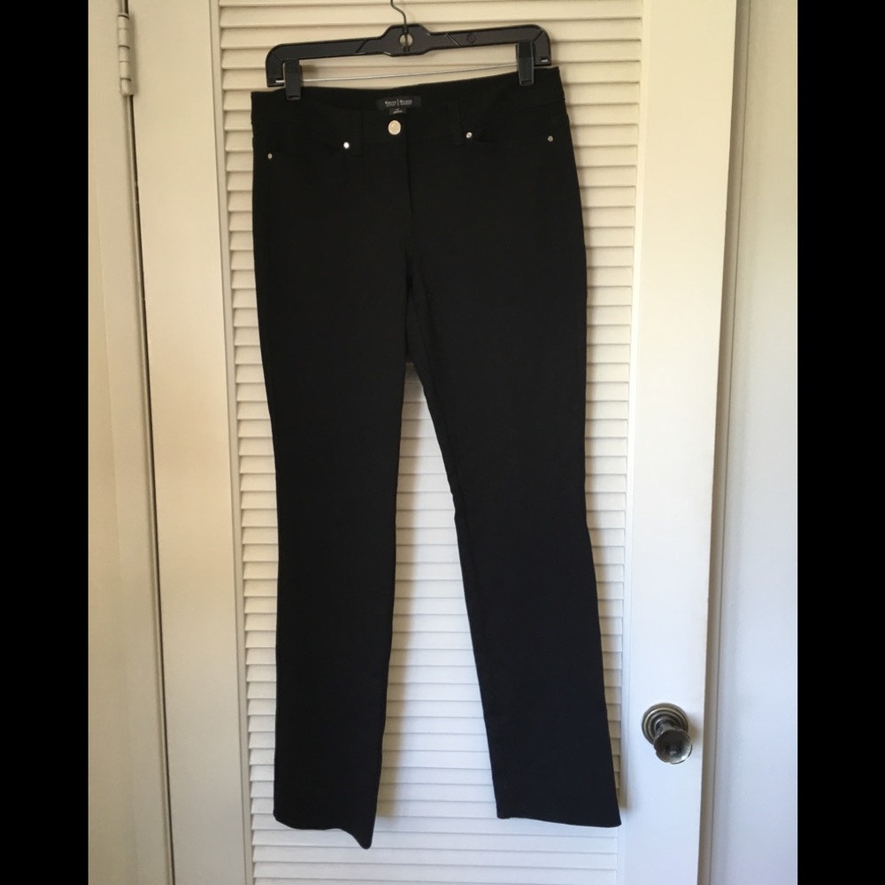 White House Black Market Black slim leg pants